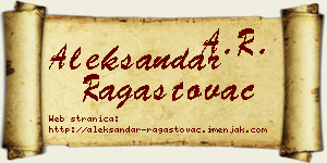 Aleksandar Ragastovac vizit kartica